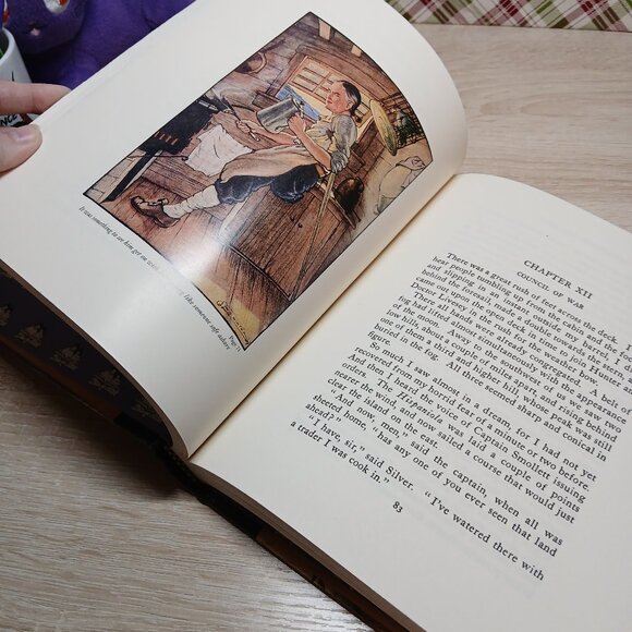 1986 Robert Louis Stevenson Treasure Island Hardcover McNally & Company - Picture 4 of 12